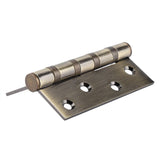 4in 3mm Stainless Steel Door Hinge Loose Pin Muffler Buffer Hinges Mute Bearing(Plating Yellow) - Extra Image