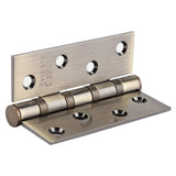 4in 3mm Stainless Steel Door Hinge Loose Pin Muffler Buffer Hinges Mute Bearing(Plating Yellow) - Extra Image