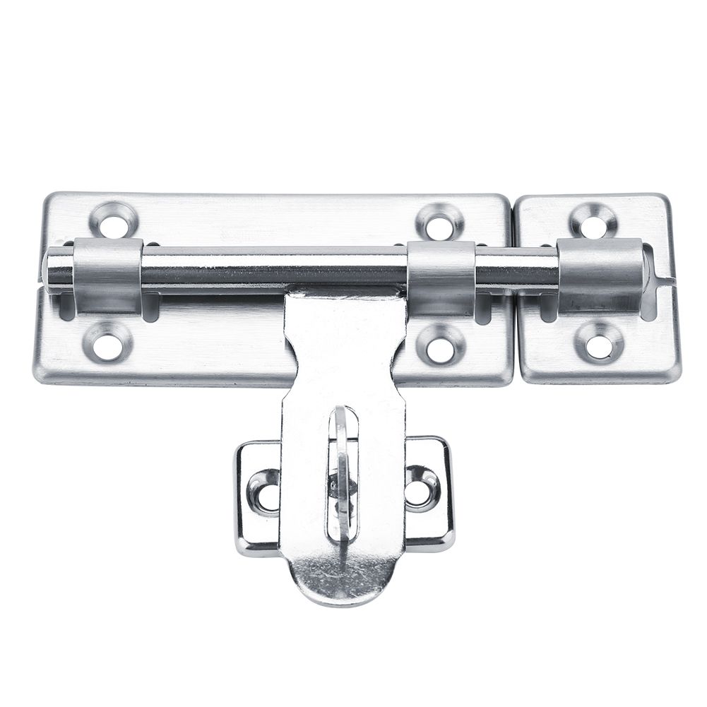 1Pc 4inch Stainless Steel Security Home Door Bolt Padlock Sliding Barrel Bolts Window Lock
