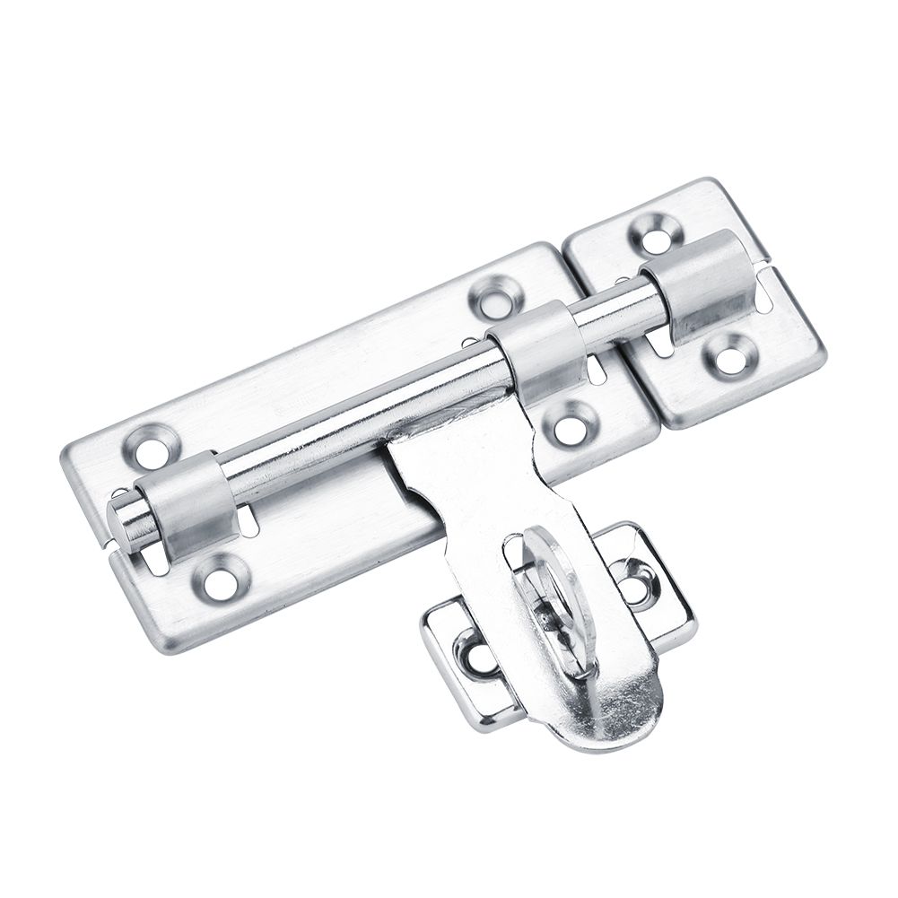 1Pc 4inch Stainless Steel Security Home Door Bolt Padlock Sliding Barrel Bolts Window Lock