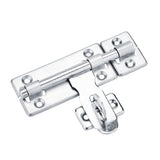 1Pc 4inch Stainless Steel Security Home Door Bolt Padlock Sliding Barrel Bolts Window Lock - Rear View