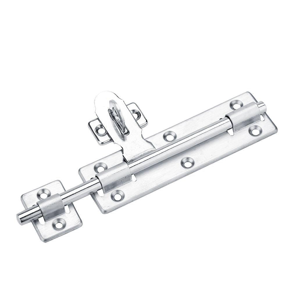 1Pc 8inch Stainless Steel Security Home Door Bolt Padlock Sliding Barrel Bolts Window Lock