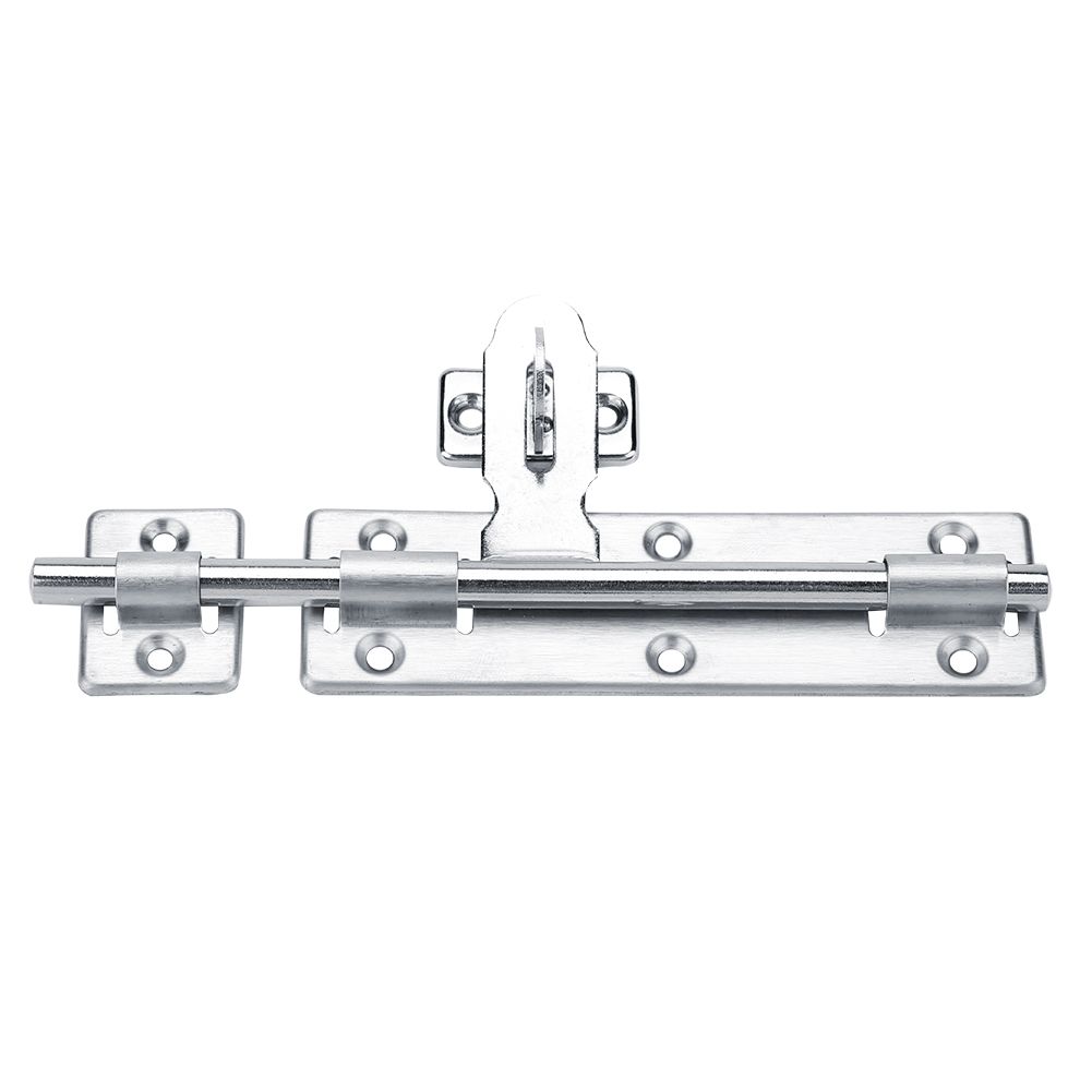 1Pc 8inch Stainless Steel Security Home Door Bolt Padlock Sliding Barrel Bolts Window Lock