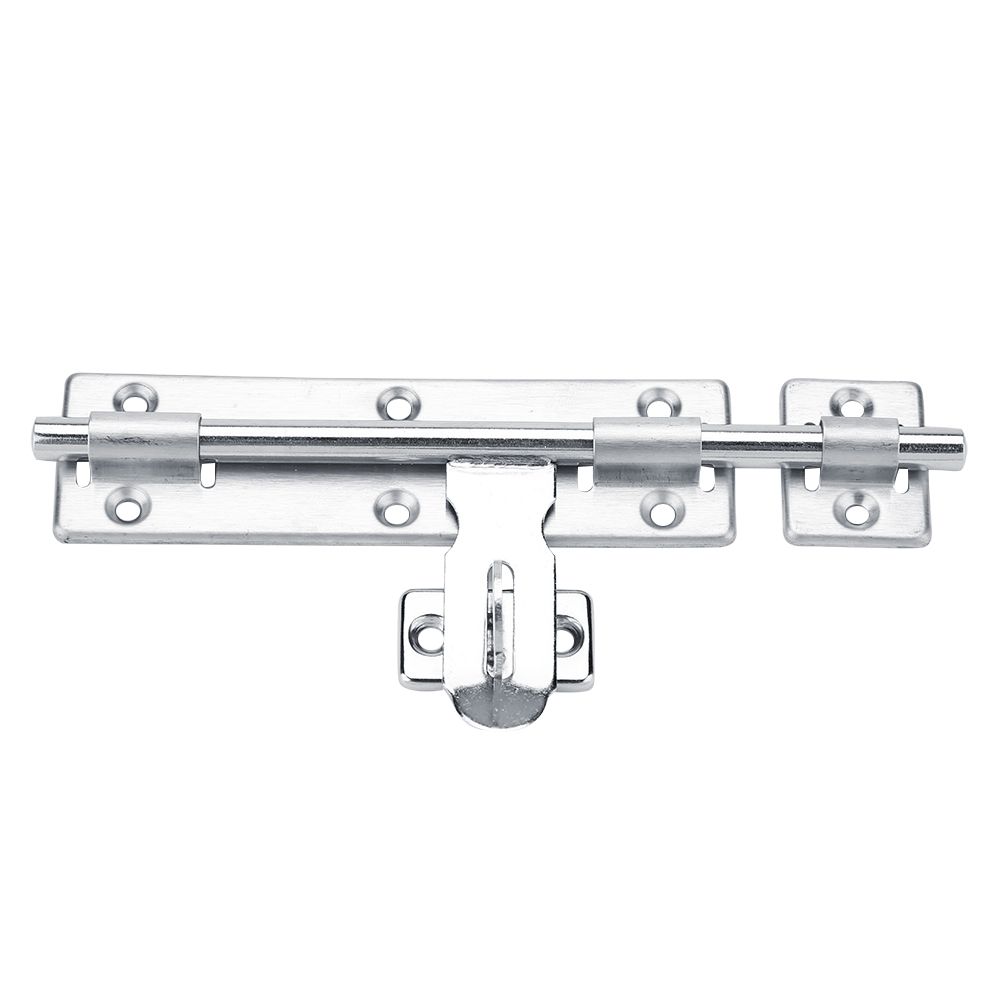 1Pc 8inch Stainless Steel Security Home Door Bolt Padlock Sliding Barrel Bolts Window Lock