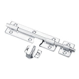1Pc 8inch Stainless Steel Security Home Door Bolt Padlock Sliding Barrel Bolts Window Lock - 45-Degree Angle