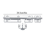 1Pc 8inch Stainless Steel Security Home Door Bolt Padlock Sliding Barrel Bolts Window Lock - Extra Image