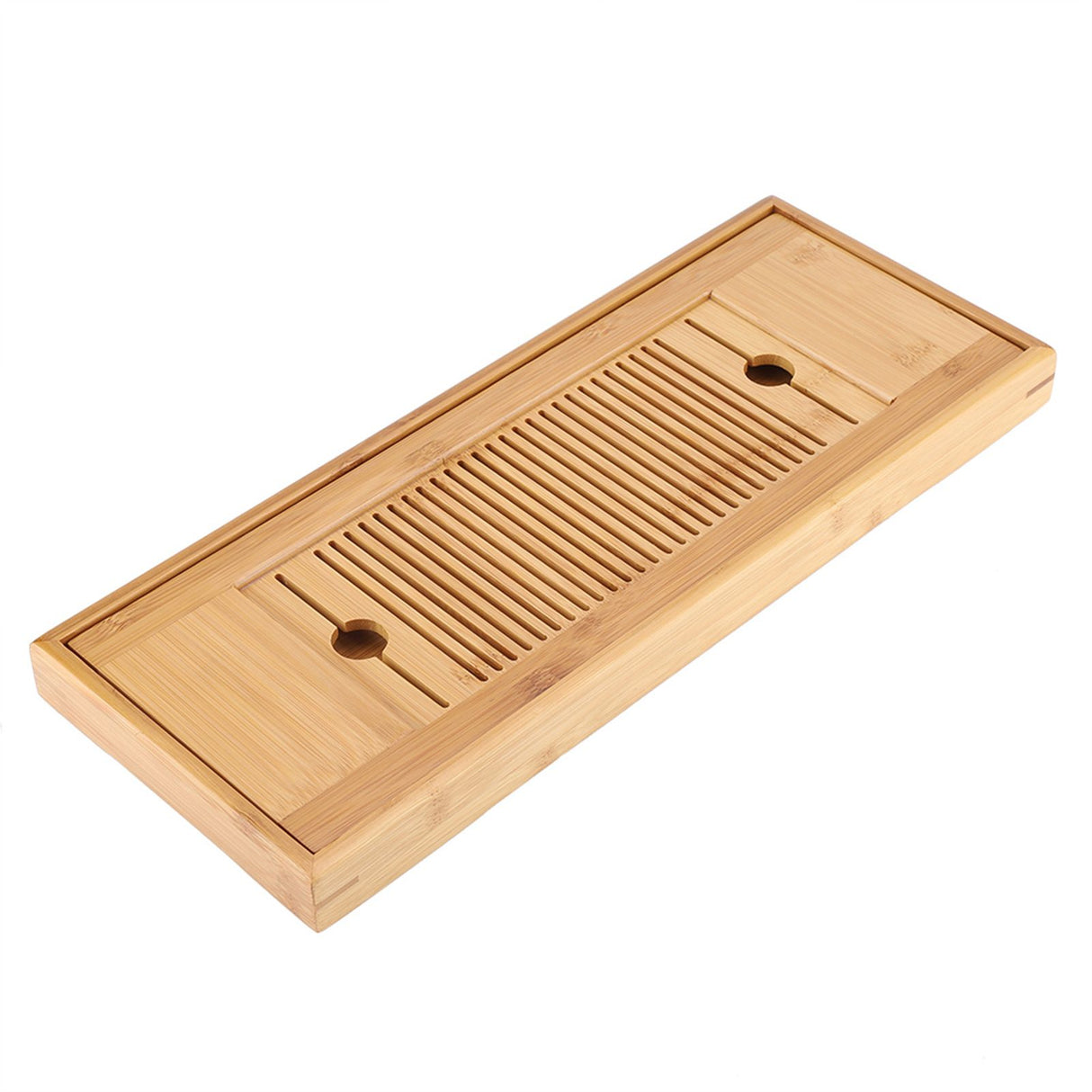1Pc Bamboo Mini Tea Serving Tray Chinese Gongfu Tea Plate for Home Office Table 38*15cm