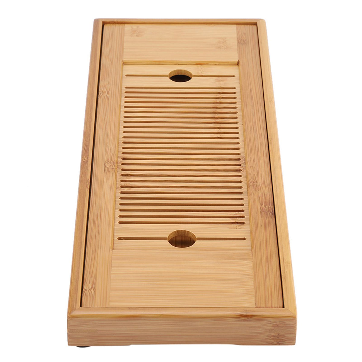 1Pc Bamboo Mini Tea Serving Tray Chinese Gongfu Tea Plate for Home Office Table 38*15cm