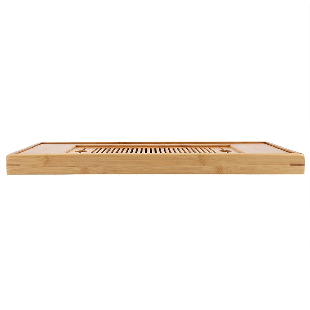 1Pc Bamboo Mini Tea Serving Tray Chinese Gongfu Tea Plate for Home Office Table 38*15cm