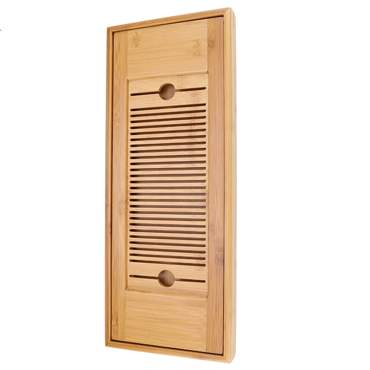 1Pc Bamboo Mini Tea Serving Tray Chinese Gongfu Tea Plate for Home Office Table 38*15cm