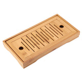 1Pc Bamboo Mini Tea Serving Tray Chinese Gongfu Tea Plate for Home Office Table