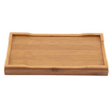 1Pc Bamboo Mini Tea Serving Tray Chinese Gongfu Tea Plate for Home Office Table