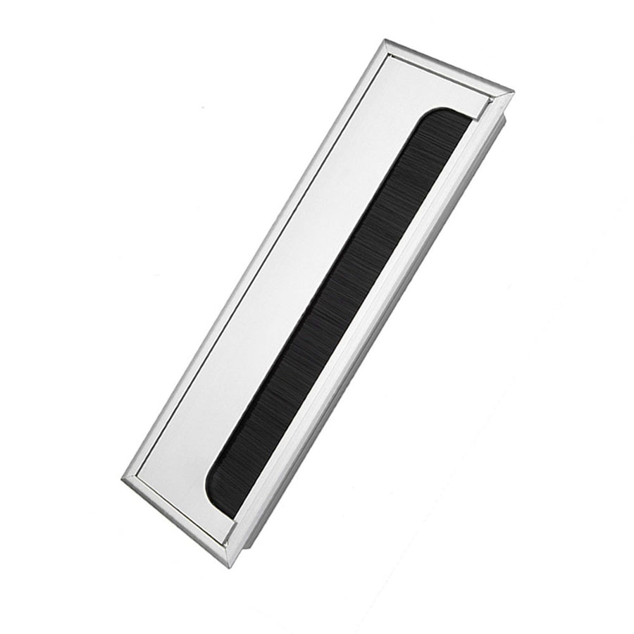 Square Aluminium Desk Computer Wire Cable Tidy Outlet Insert Hole Top Cover(Large)