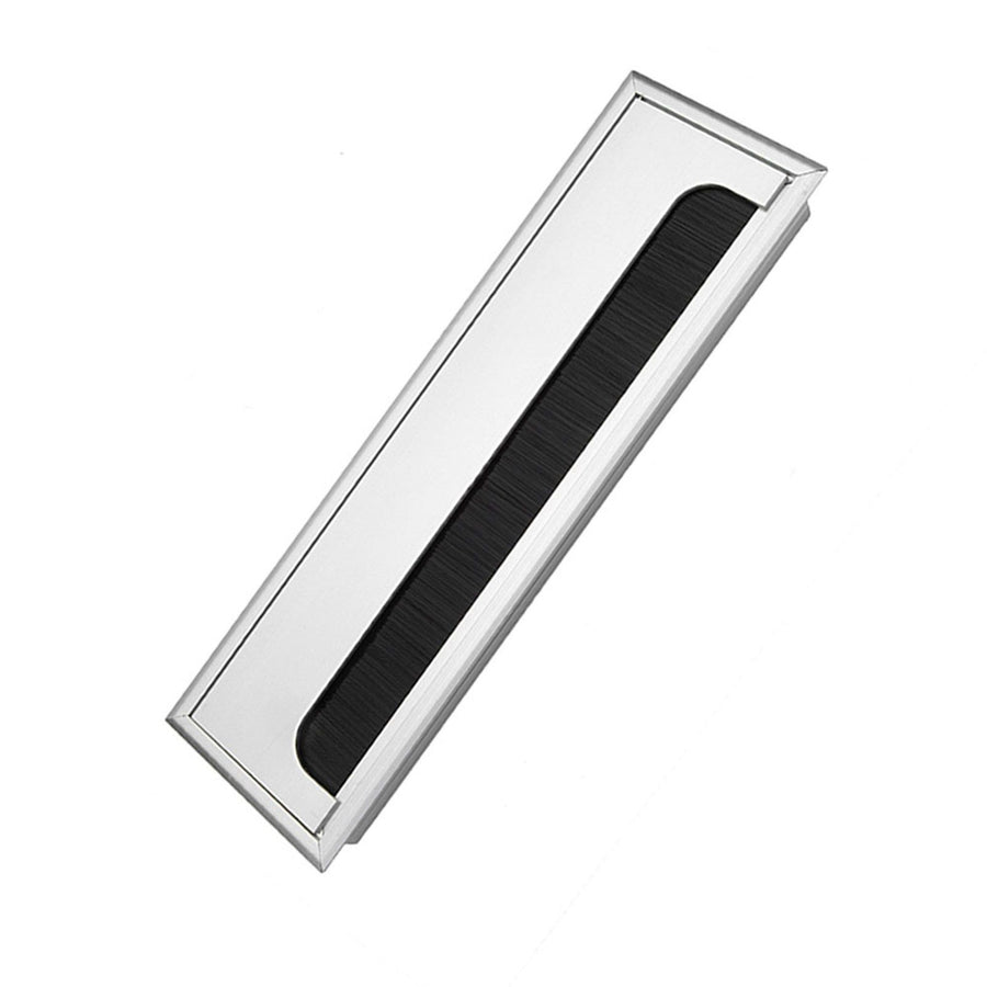 Square Aluminium Desk Computer Wire Cable Tidy Outlet Insert Hole Top Cover(Large)