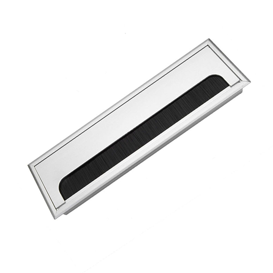 Square Aluminium Desk Computer Wire Cable Tidy Outlet Insert Hole Top Cover(Large)
