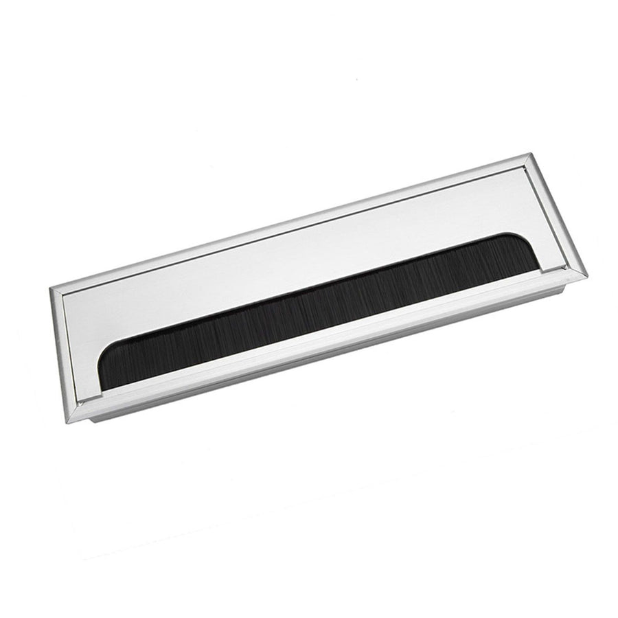 Square Aluminium Desk Computer Wire Cable Tidy Outlet Insert Hole Top Cover(Large)