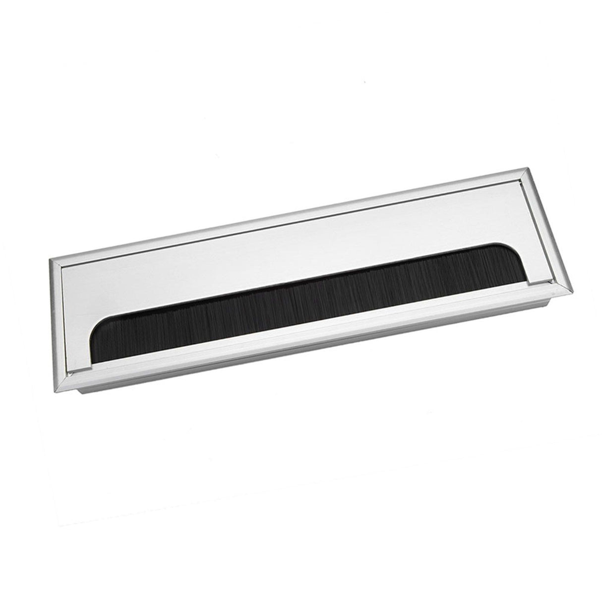 Square Aluminium Desk Computer Wire Cable Tidy Outlet Insert Hole Top Cover(Large)