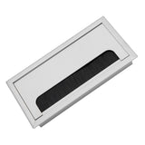 Square Aluminium Desk Computer Wire Cable Tidy Outlet Insert Hole Top Cover(Medium) - Extra Image