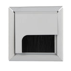 Square Aluminium Desk Computer Wire Cable Tidy Outlet Insert Hole Top Cover
