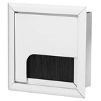 Square Aluminium Desk Computer Wire Cable Tidy Outlet Insert Hole Top Cover