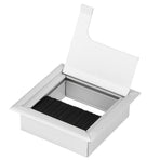 Square Aluminium Desk Computer Wire Cable Tidy Outlet Insert Hole Top Cover