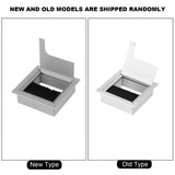 Square Aluminium Desk Computer Wire Cable Tidy Outlet Insert Hole Top Cover - Extra Image