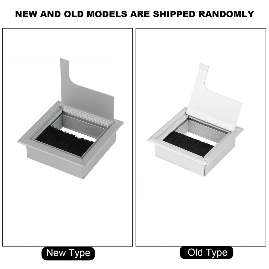 Square Aluminium Desk Computer Wire Cable Tidy Outlet Insert Hole Top Cover