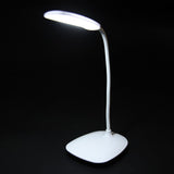 LED USB Flexible Table Lamp Tabletop Bedside Touch Switch Dimmable Reading Studying Light - Top-Down View