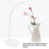 LED USB Flexible Table Lamp Tabletop Bedside Touch Switch Dimmable Reading Studying Light - Close-Up Angle