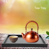 Square Shape Solid Wood Tea Coffee Snack Food Meals Serving Tray Plate Restaurant Tray #3 - Top-Down View