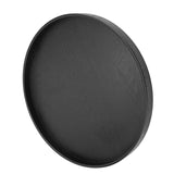Round Shape Solid Wood Tea Coffee Snack Food Meals Serving Tray Plate Restaurant Trays Black - Front View