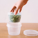 Double layer Drain Basket Fruit Vegetable Washing Colander Strainer Kitchen Tool - Low Angle