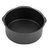 8''3 in 1 Multifunctional Air Fryer Accessories Set Bread Shelf Cake Barrel Pizza Pan(Black) - Extra Image