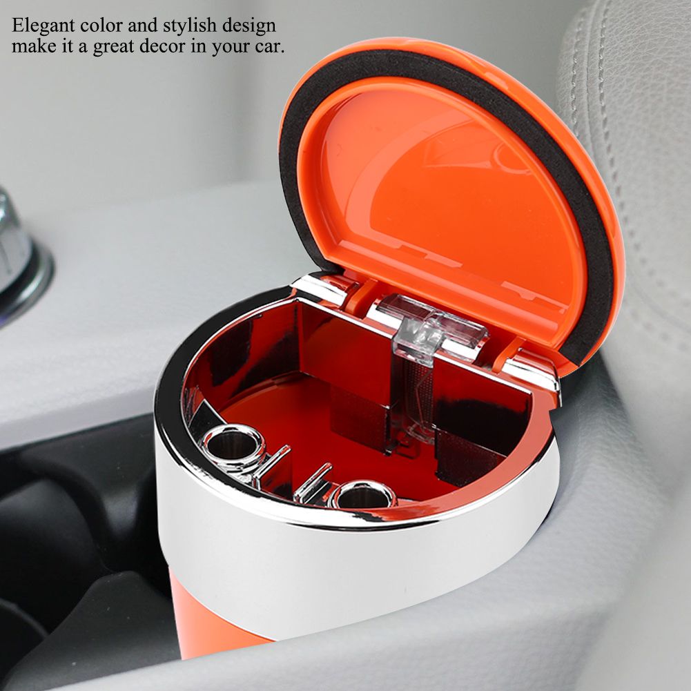 Portable Auto Car Cigarette Ashtray Cinder Holder with LED Light