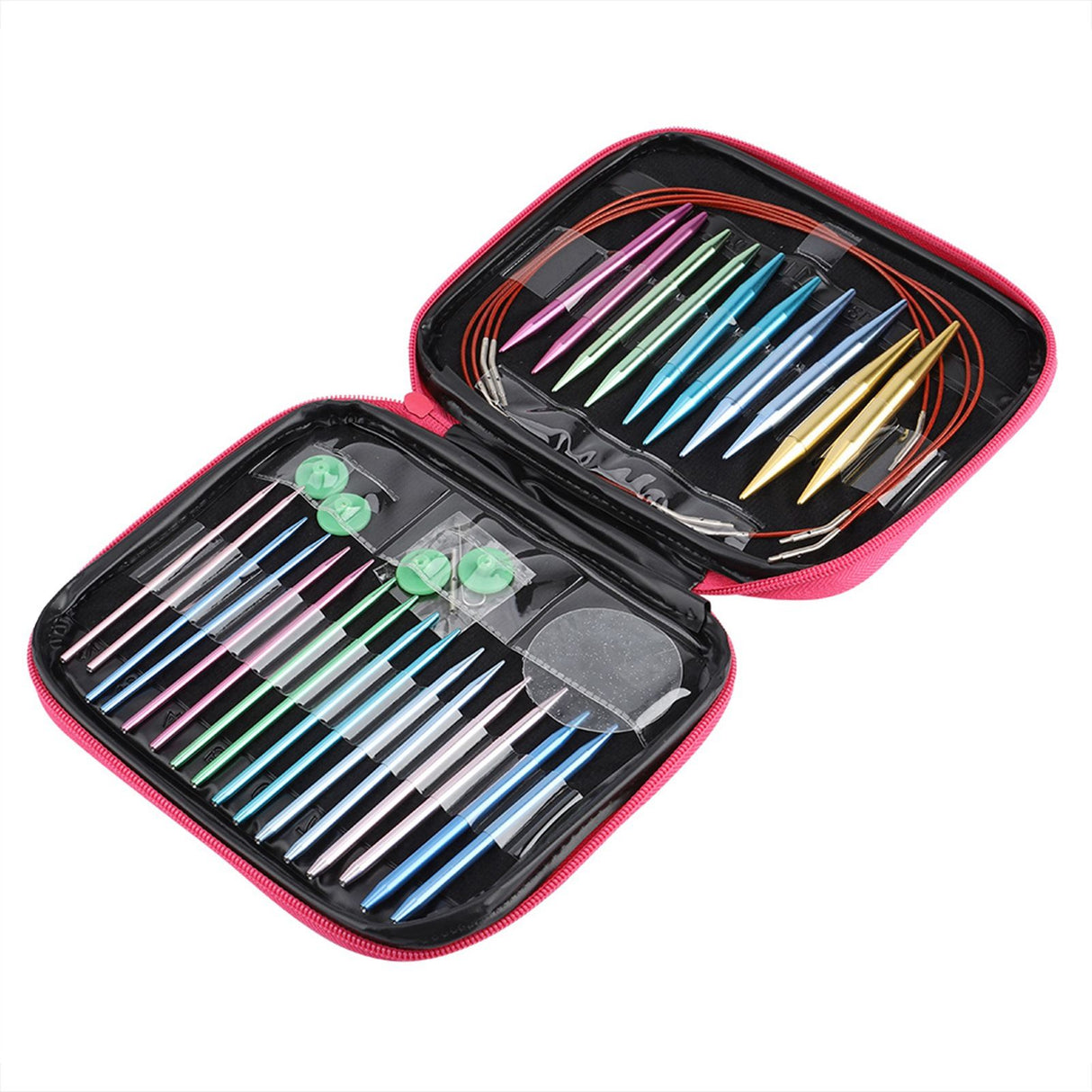 Interchangeable Aluminum Circular Knitting Needle Sets