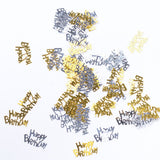 Birthday Letters Shape Aniversary Celebration Decorative Scatters Confetti Decoration - Front View