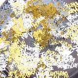 Birthday Letters Shape Aniversary Celebration Decorative Scatters Confetti Decoration