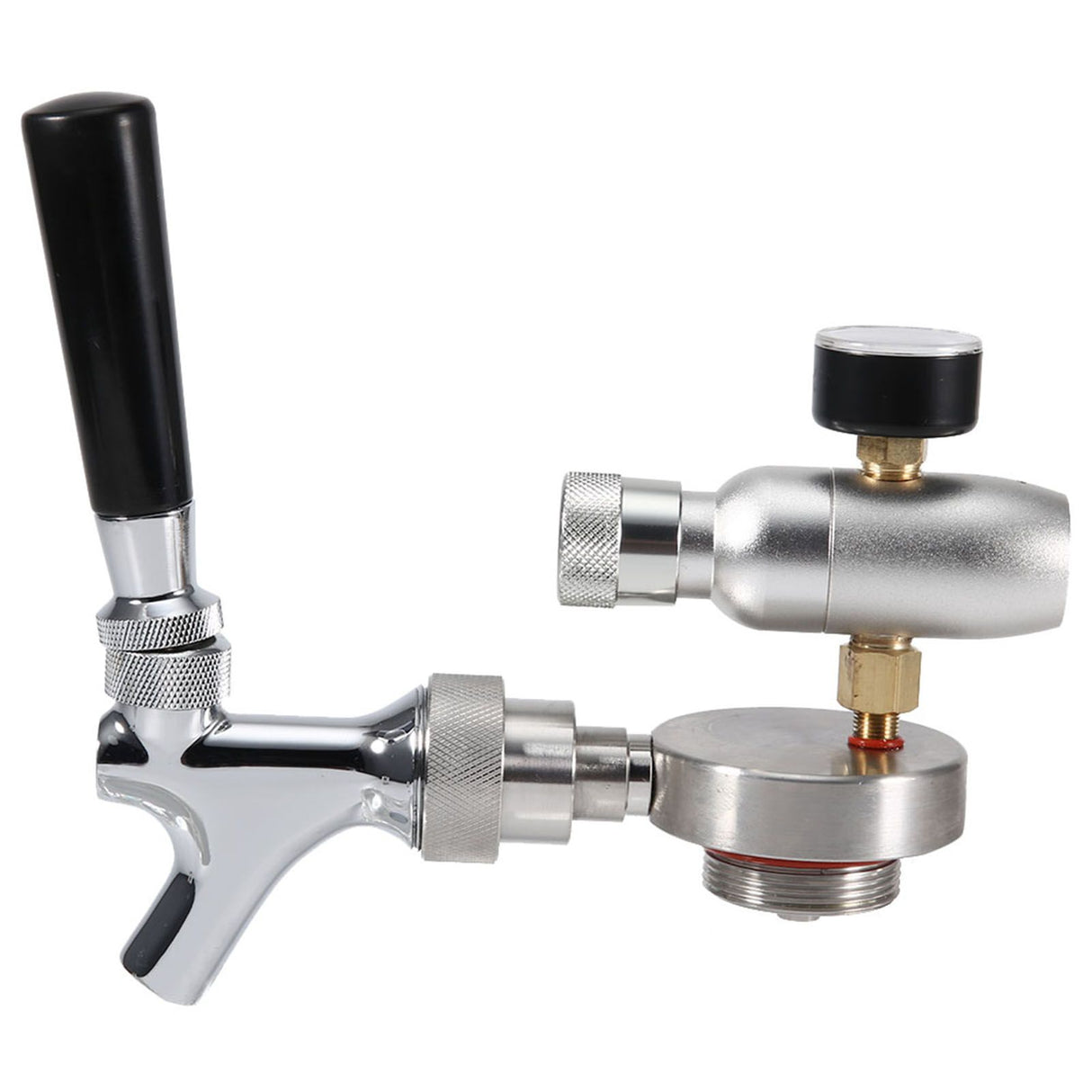 Stainless Steel Beer Spear Faucet Tap Dispenser Kit for 2L/3.6L/4L Mini Keg Beer Growler