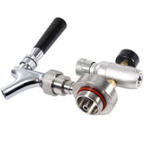 Stainless Steel Beer Spear Faucet Tap Dispenser Kit for 2L/3.6L/4L Mini Keg Beer Growler - Top-Down View