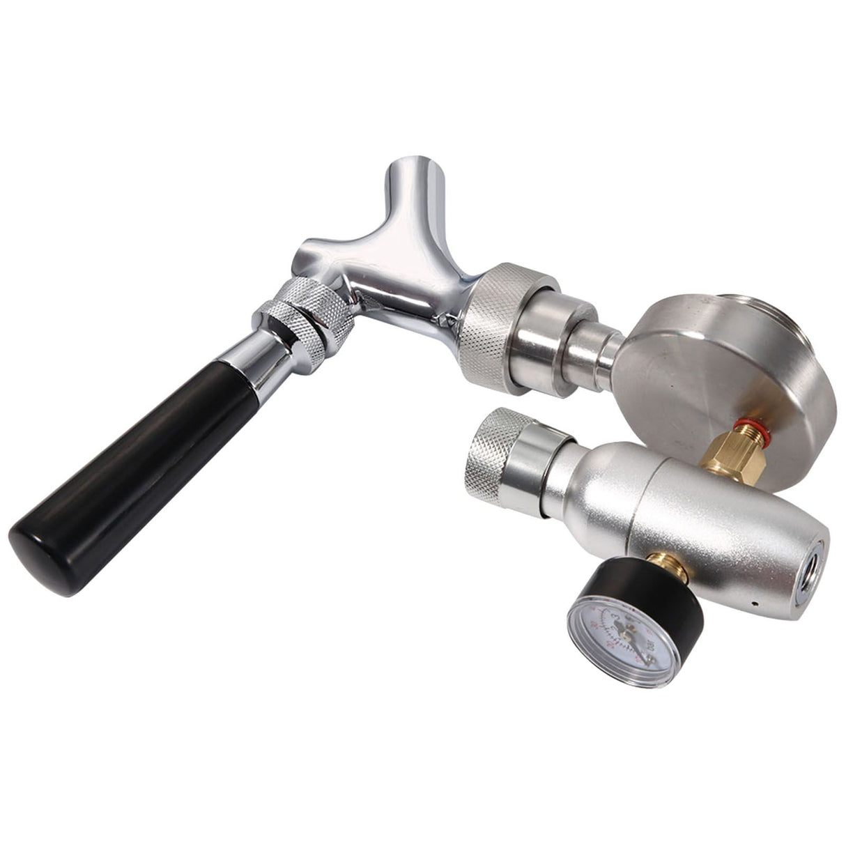 Stainless Steel Beer Spear Faucet Tap Dispenser Kit for 2L/3.6L/4L Mini Keg Beer Growler