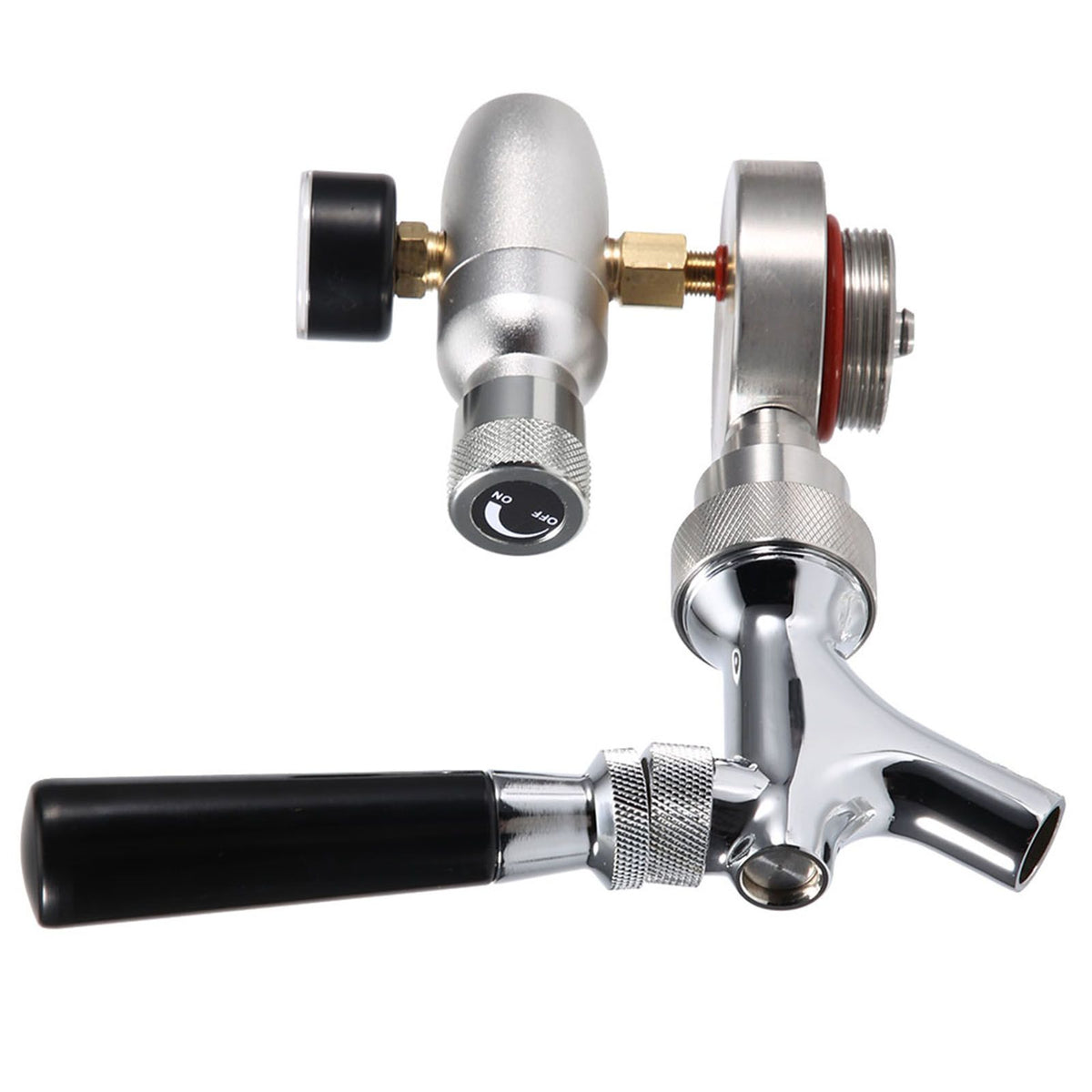Stainless Steel Beer Spear Faucet Tap Dispenser Kit for 2L/3.6L/4L Mini Keg Beer Growler