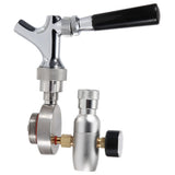Stainless Steel Beer Spear Faucet Tap Dispenser Kit for 2L/3.6L/4L Mini Keg Beer Growler - Low Angle
