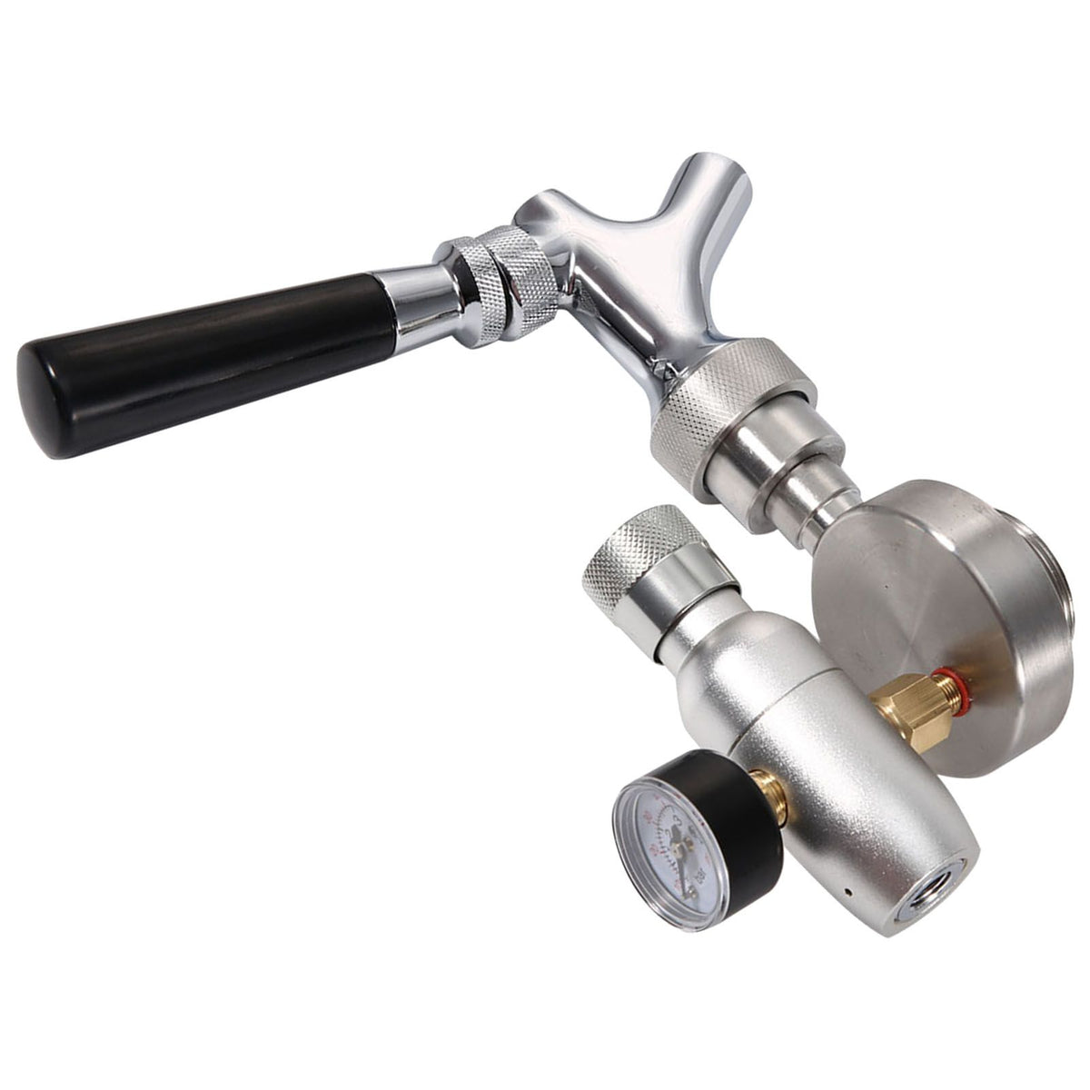 Stainless Steel Beer Spear Faucet Tap Dispenser Kit for 2L/3.6L/4L Mini Keg Beer Growler
