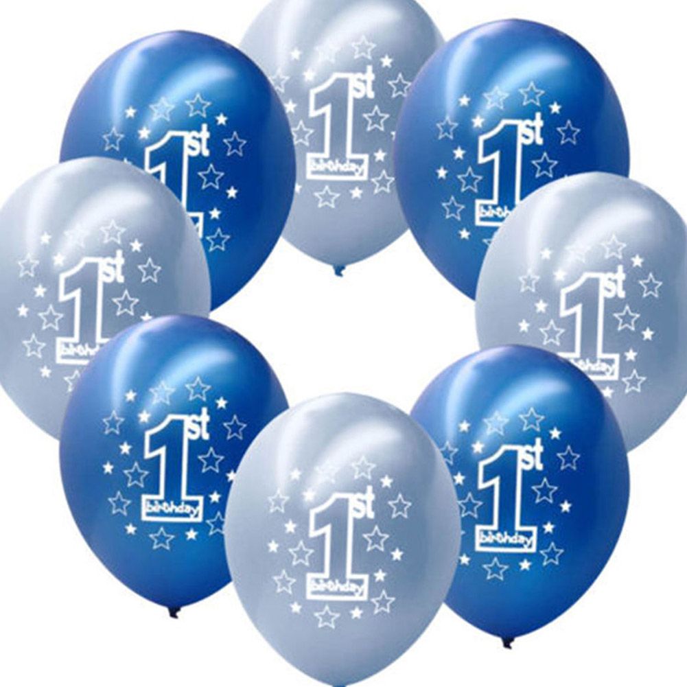 10Pcs Latex Balloon Birthday Party Baby Shower Decoration Accessaries Blue