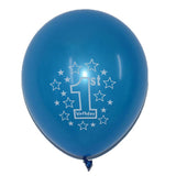 10Pcs Latex Balloon Birthday Party Baby Shower Decoration Accessaries Blue - Top-Down View
