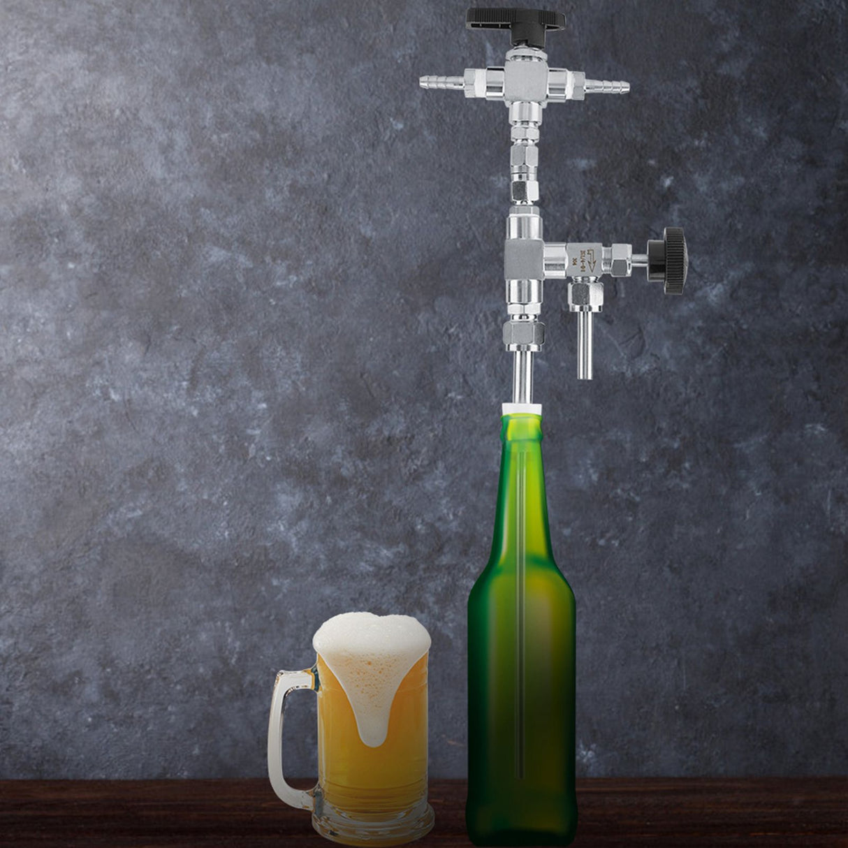 304 Stainless Steel Counter Pressure Beer Bottle Filler Home Brew CO2 Beer Brewing Kit