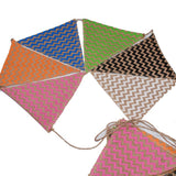 Triangle Linen Hanging Flags Banner Bunting for Wedding Bridal Proposal Decoration - Top-Down View