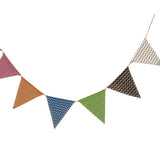 Triangle Linen Hanging Flags Banner Bunting for Wedding Bridal Proposal Decoration