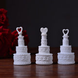 24Pcs Three layer Cake Topper Wedding Cake Birthday Party Food Decoration