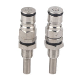 2pcs/ Set Stainless Steel Sturdy Keg Beer Ball Lock Post Connector - Top-Down View